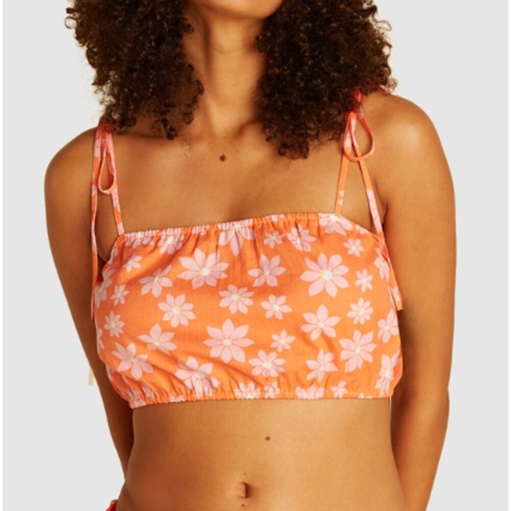 NEW BILLABONG X WRANGLER Women's Fireside Perfect Pair Crop Top Size S